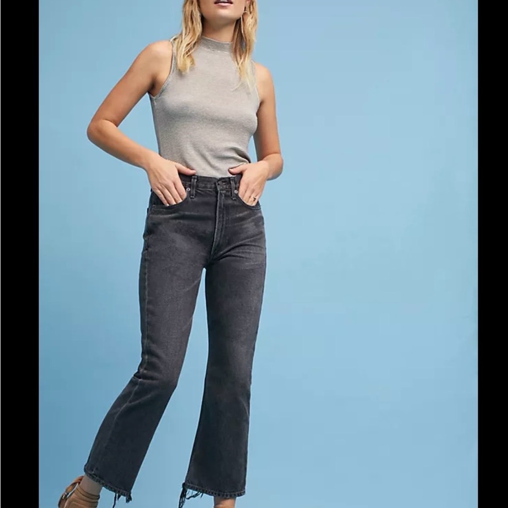 Citizens Of Humanity Dark Gray Flare Jeans